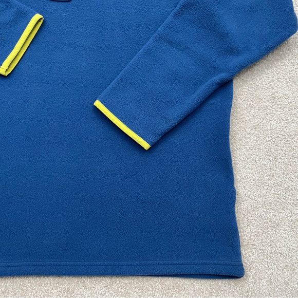 Columbia PFG Shirt Medium Blue Half Snap Fleece Pullover Fishing Outdoor Men - Picture 7 of 15